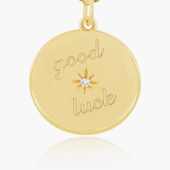 EF COLLECTION Jumbo Diamond Good Luck Necklace - Picture 2 of 12